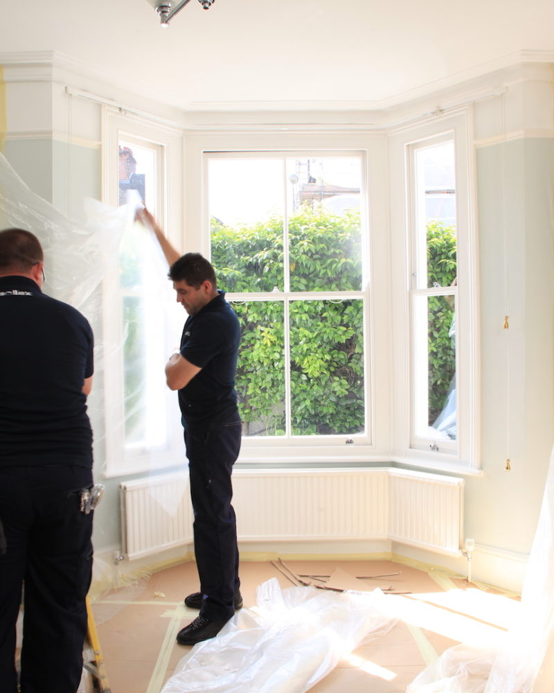 SW17 - Balham - Timber Sash Bay Installation